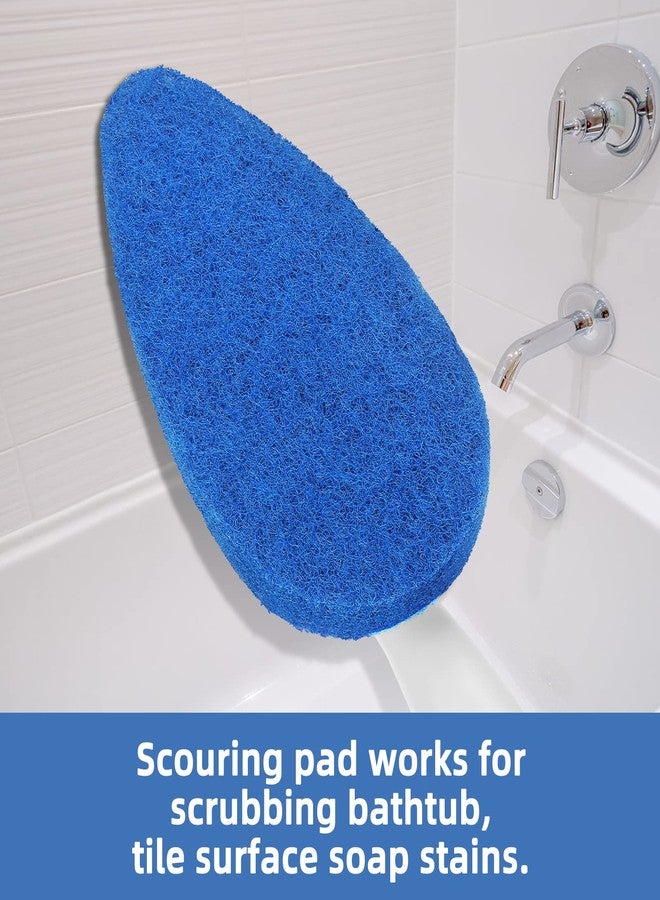 Qaestfy Pack of 2 Scrubber Pad Refill Compatible with QAE008 Shower Bathtub Tub and Tile Scrubber Cleaning Brush with Long Handle Model QAE009 - Image 4