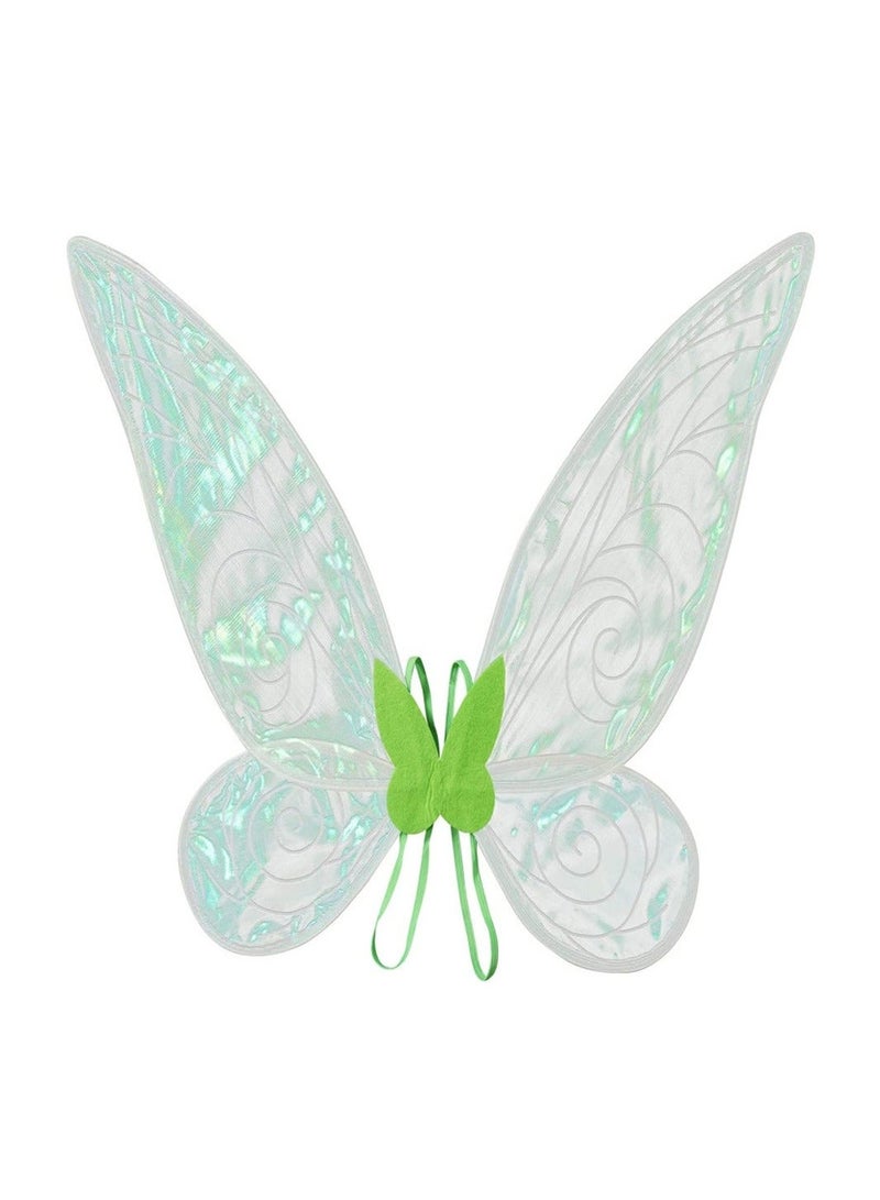 XiuWoo Green Fairy Princess Dresses for Girls Costume Tinker Bell Cosplay Set Flower Clothes 120CM - Image 3