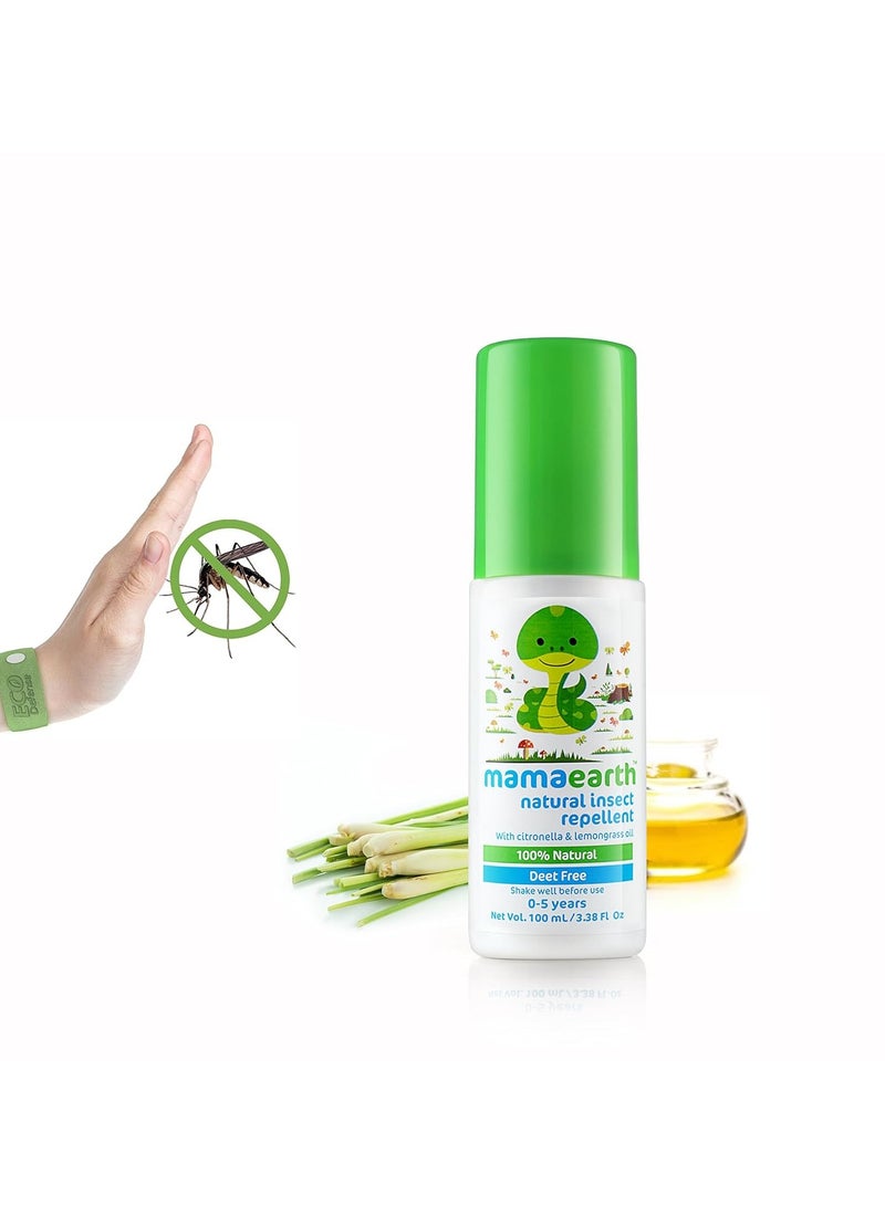 ماما إيرث طارد الحشرات الطبيعي من ماما إيرث للأطفال (100 مل، من عمر 0 إلى 5 سنوات)، عبوة من قطعة واحدة - Image 2