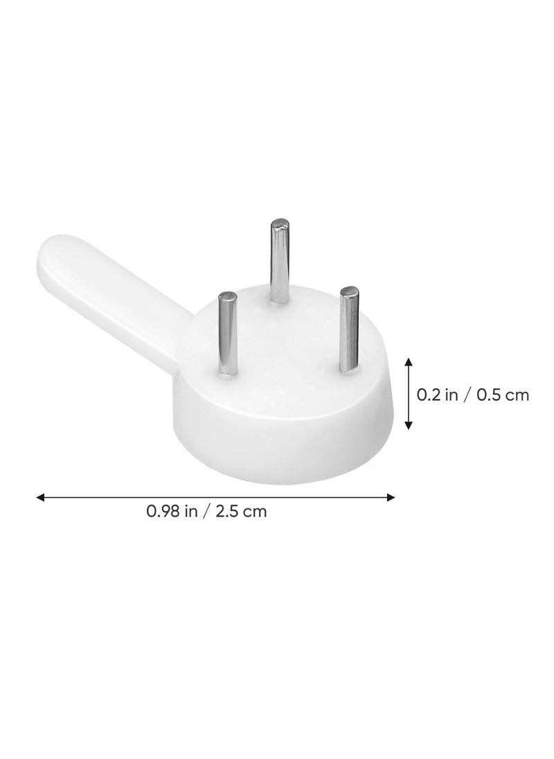 Syga Syga Plastic Mini Invisible Hanging Hooks B004B White Pack of 15  - Image 4