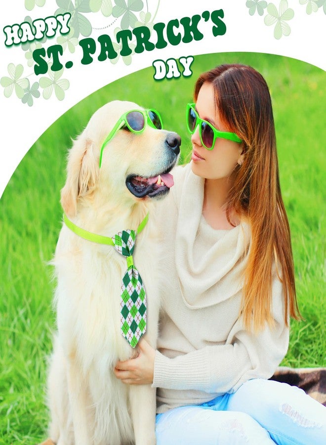 Reginary 100 Pieces St. Patrick's Day Dog Bow Tie Collar Set Include 40 Dog Neckties, and 30 Puppy Bowties, 30 Collar Flowers, Adjustable Pet Grooming for Small Medium Cats Pets Supply - Image 3