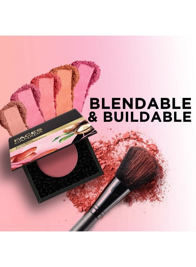 Facescanada Faces Canada Berry Blush - Love Vibes Only 03, 4G | Lightweight Long Lasting Ultra-Matte Hd Finish | Silky Smooth Texture | Melts Effortlessly & Buildable | Absorbs Oil | Shea Butter | Vitamin A & C - Image 3