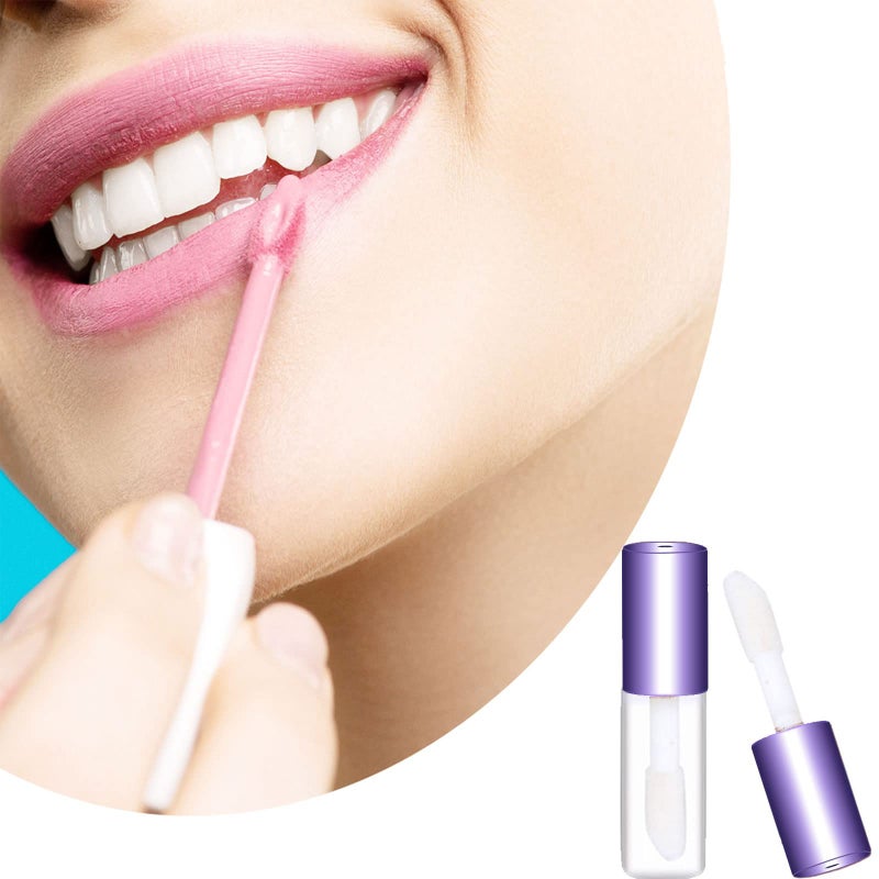 Mydio Mydio 50 Pack 1.2ML Clear Mini Lip Gloss Tube Empty Lip Balm Containers With Purple Lid for Lipstick (Purple)  - Image 3