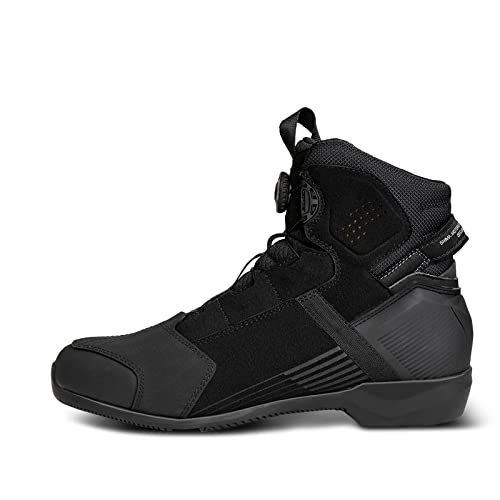 SHIMA Edge Vented, Motorcycle Shoes for Men - Breathable, Reinforced Street Riding Shoes with ATOP Closure System, Ankle Support, Anti-Slip Sole, Gear Pad (Black, 10,5) - Image 3