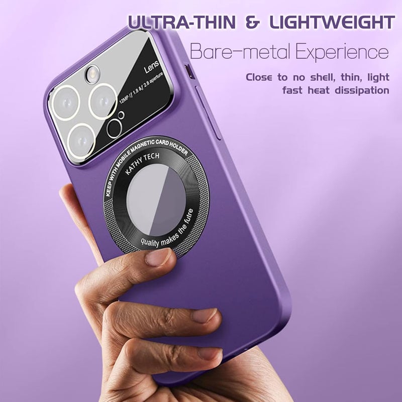 cheekyglo Big Vision Magnetic Charging for iPhone Case - Strong Magnets | Wireless Charging | with Camera Lens Protector for iPhone 14 13 12 Series (Black,for iPhone 12) Black for iPhone 12 - Image 3