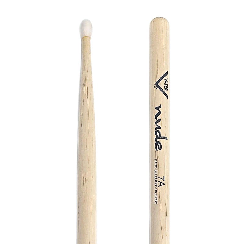 Vater 7A Nylon Tip Hickory Drum Sticks, Pair - Image 1