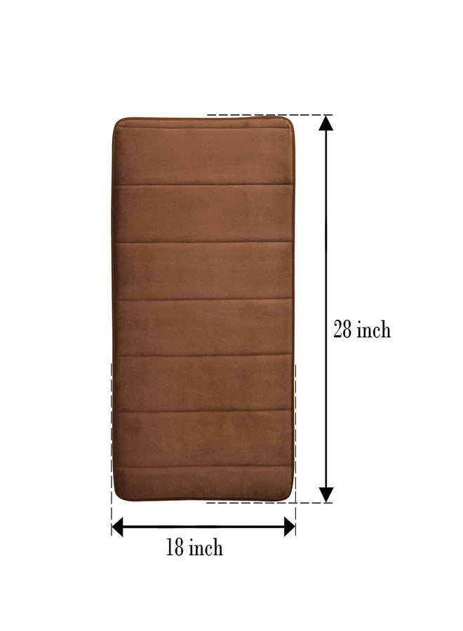 BEAR GRIPS Memory Foam Bathroom Door Mat, Non-Slip, Anti Skid, Ultra Soft, Super Water Absorption,Thick and Easy to Dry (Size: 70 X 45 cm, Color: Coffee) - Pack of 2 - Image 4
