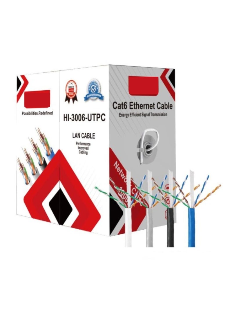 Terabyte CAT6 UTP ETHERNET CABLE 1000FT-BLACK/BLUE/GREY/WHITE - Image 1