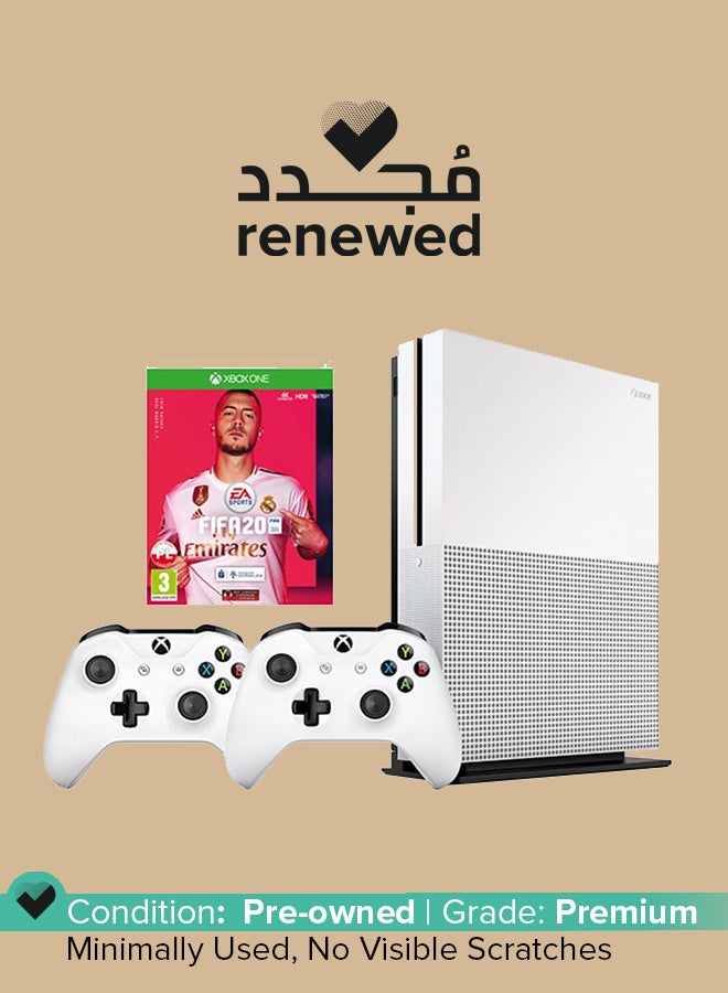 مايكروسوفت مجدد - جهاز ألعاب إكس بوكس 1S سعة 1TB مع 2 وحدة تحكم لاسلكية ولعبة فيفا 20 - Image 1