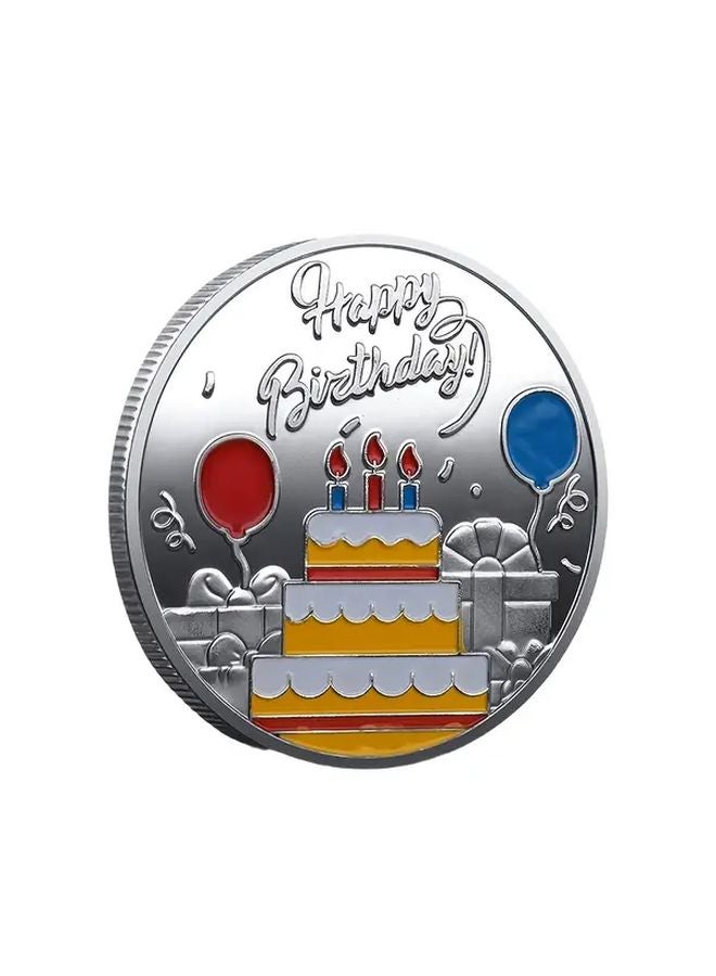 Golden Iron Lucky Birthday Coin Commemorative Gift Token No Batteries Required - Image 4