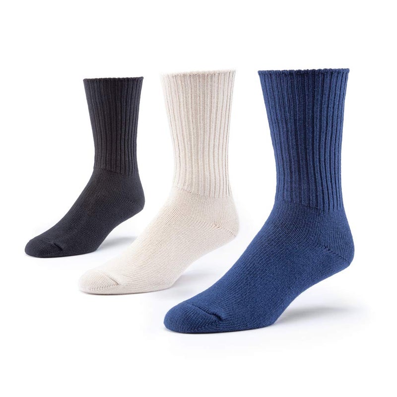 Maggie's Organics Cotton Tri-pack Cushion Crew Socks - Image 1