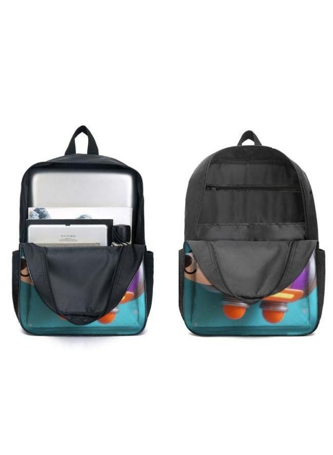 Bright Li Fire Cute cartoon embellishment, double-shoulder pen bag set (students, children, friends' outings, mountain climbing sports, etc. can be used) - 120 - Image 4