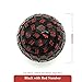 Poludie 100 Sided Polyhedral Dice Single D100 Game Dice 100 Sided Cube with Black Pouch D100 die 48 mm Black with Red Number - Image 3