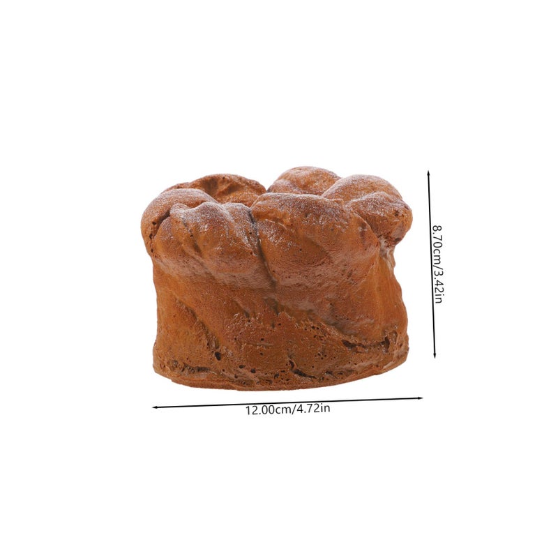 Realistic Artificial Rye Bread Stump Fake Food Prop for Kitchen Decor Display Photography - Image 3
