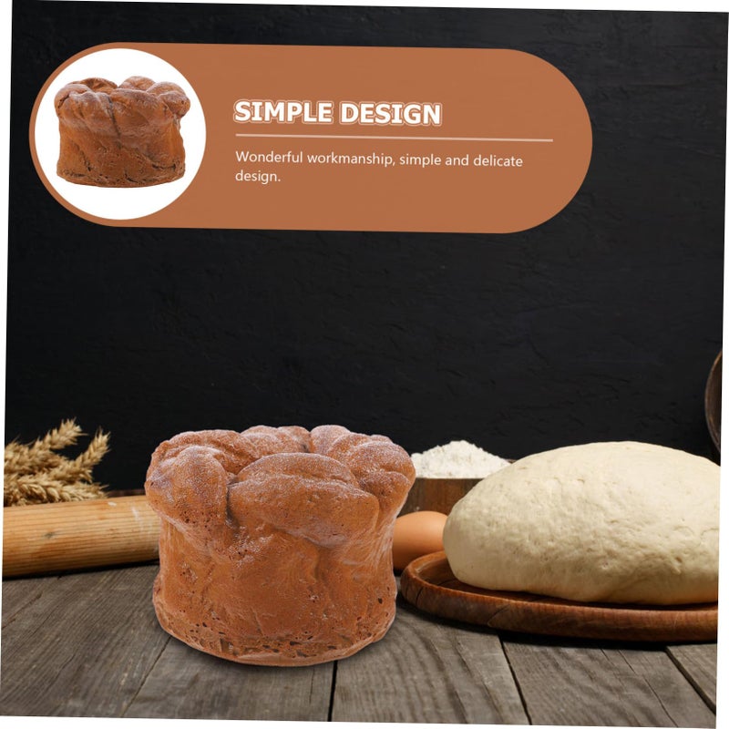 Realistic Artificial Rye Bread Stump Fake Food Prop for Kitchen Decor Display Photography - Image 4