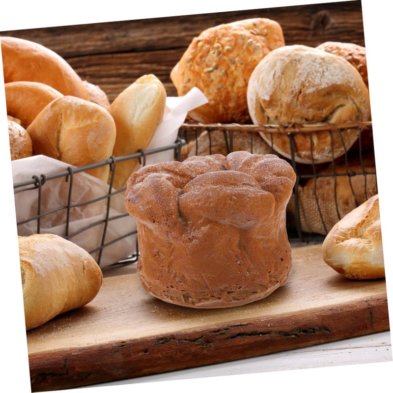 Realistic Artificial Rye Bread Stump Fake Food Prop for Kitchen Decor Display Photography - Image 5