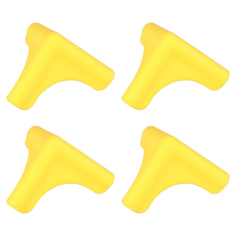 Soft Silicone Corner Protectors 4pcs Yellow Table Edge Bumpers For Home Furniture Safety - Image 2