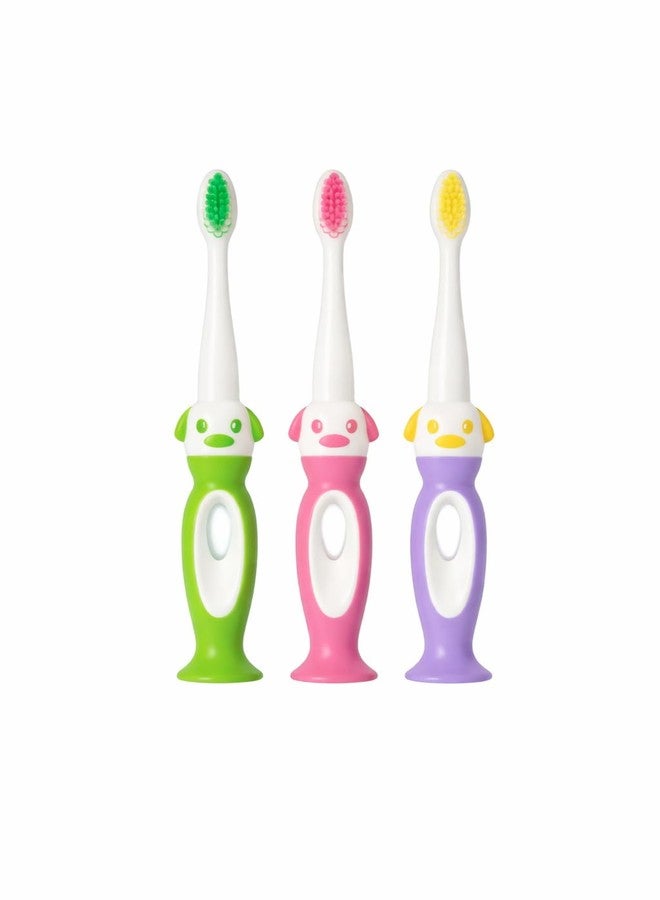Baby Toothbrush Ultra Soft Bristles for Kids 0-3 Years | BPA Free Toddler & Infant Toothbrush | Easy Grip | Kids Toothbrush Combo Pack (3 pc) - Image 1