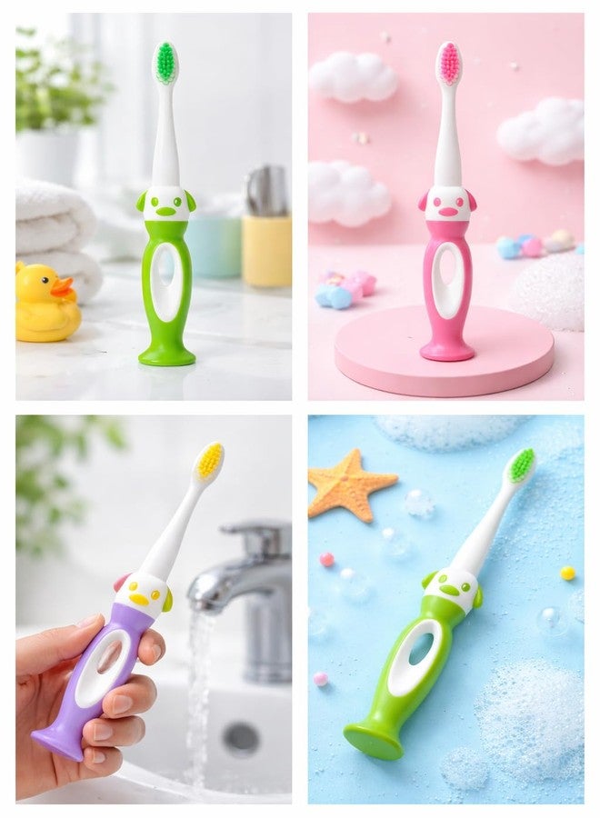 Baby Toothbrush Ultra Soft Bristles for Kids 0-3 Years | BPA Free Toddler & Infant Toothbrush | Easy Grip | Kids Toothbrush Combo Pack (3 pc) - Image 2