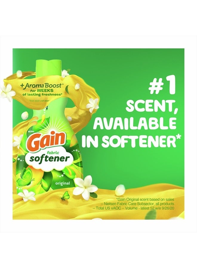 Gain منعم الأقمشة، برائحة أصلية، 140 أونصة سائلة، 190 غسلة، متوافق مع HE، قد تختلف العبوة - Image 3