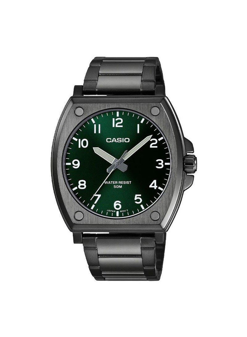 CASIO Men's Watch MTP-E730B-3A Standard Analog Black Ion Plated Case - Image 1