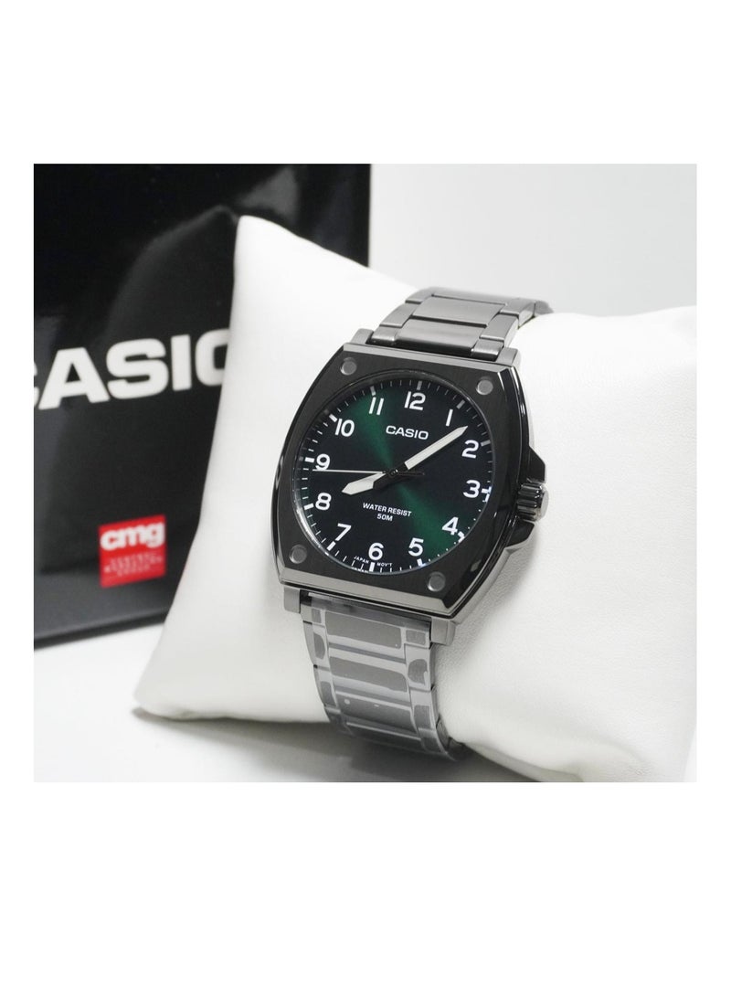 CASIO Men's Watch MTP-E730B-3A Standard Analog Black Ion Plated Case - Image 4