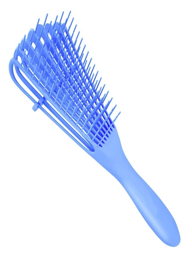 A.DASHER Detangling Brush for Afro America/African Hair Textured 3a to 4c, Knots Detangler Scalp Massage Comb for Women (Blue, 1 Count) - Image 1