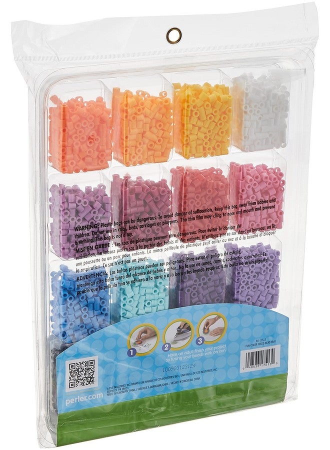 Perler Beads Fun Colors Fuse Beads and Storage Tray For Kids Crafts, 4000 pcs - Image 2