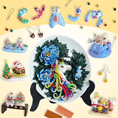 CyAJM Polymer Clay Kits 50 Colors,Christmas Modeling Clay for Kids DIY Mold Oven Bake Clay with Storage Box Sculpting Tools and Accessories,for Kids Adult and Artist Friendly Ideal Gifts - Image 5