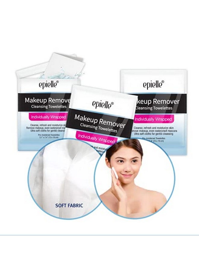 Epielle Makeup Remover Cleansing Towelettes 15 Individual Wipes Removes Oil Makeup & Waterproof Mascara Korean Skincare - Image 4