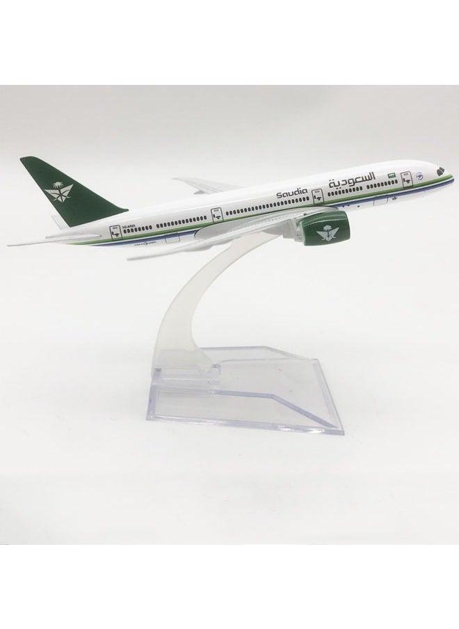 General - 16cm alloy airplane display model 1:400 scale Saudi B787 airplane model ornaments - Image 1