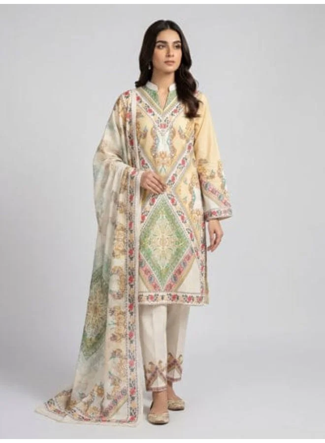 Bazm-A Fashion Atelier  Women's Summer Lawn Printed 3-Piece Suit for Women | Best Price UAE