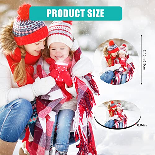 Deekypol Sublimation Magnet Blanks, 30PCS Sublimation Blank Refrigerator Magnets - Personalized Fridge Magnet Sublimation Blanks Products for Kitchen Office Decorative, 5.5x5.5 cm (Round) - Image 5