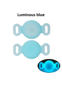 Suitable For Anti-loss Device Apple Locator Silicone Protective Case Airtag Protective Case All-inclusive Waterproof-Color:Luminous Blue OPP Waterproof Cover-Applicable Model:Depth Waterproof Airtag Protective Cover S Code