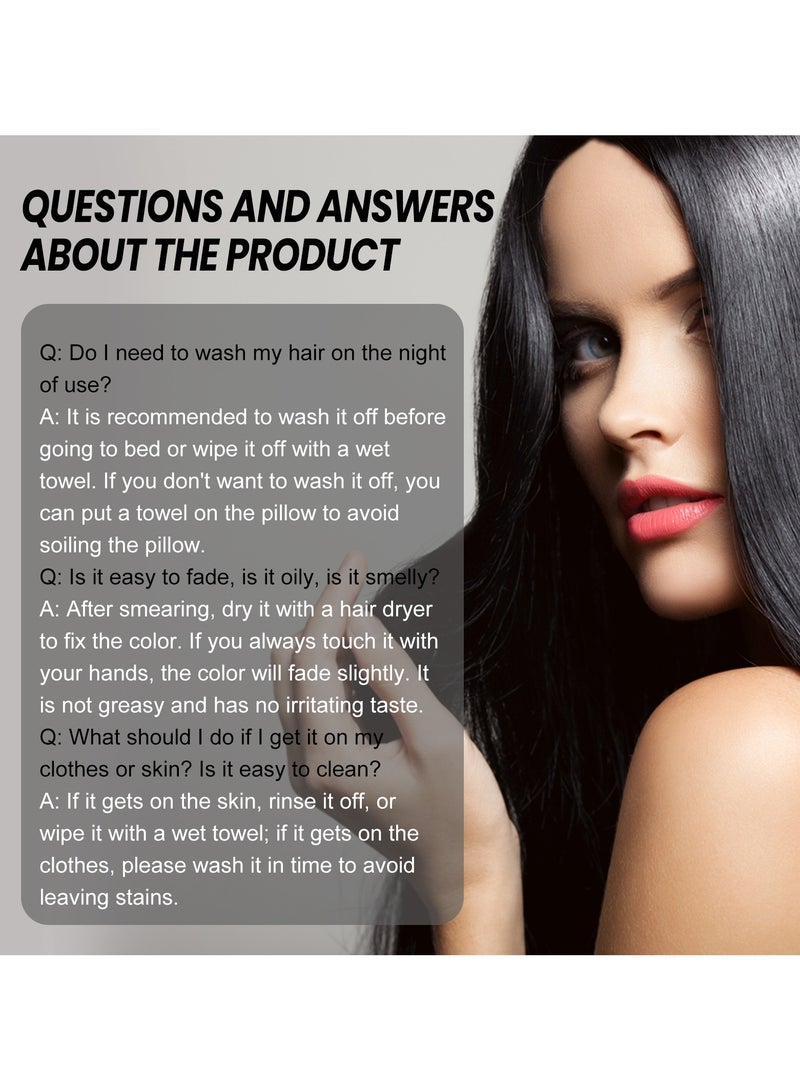 إيلهو قلم تلوين الشعر النباتي المؤقت | لتغطية الشعر الأبيض بسرعة بدرجات الأسود والبني بدون إضرار - Image 2