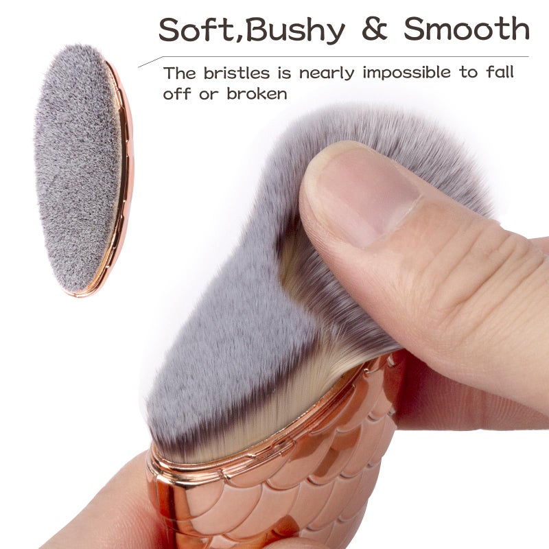 YOSENG Sunscreen Brush for Face,Kabuki Brush,Self Tanning Brush,Sunscreen Applicator for Kids Foundation Makeup Brushes for Liquid Foundation Powder Cream Contour Buffing Stippling Blending - Image 4