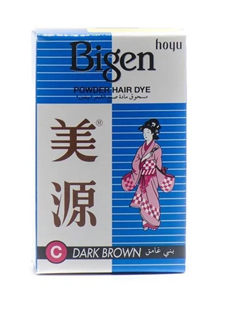 Bigen Powder Hair Dye Dark Brown 6g  - Image 2