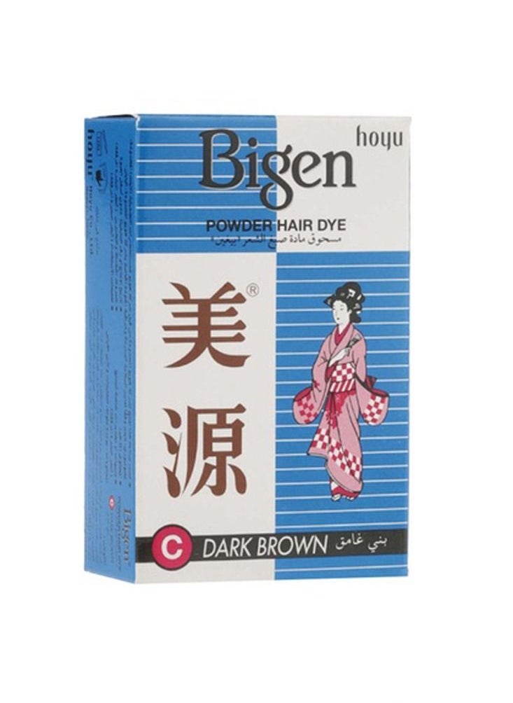 Bigen Powder Hair Dye Dark Brown 6g  - Image 4