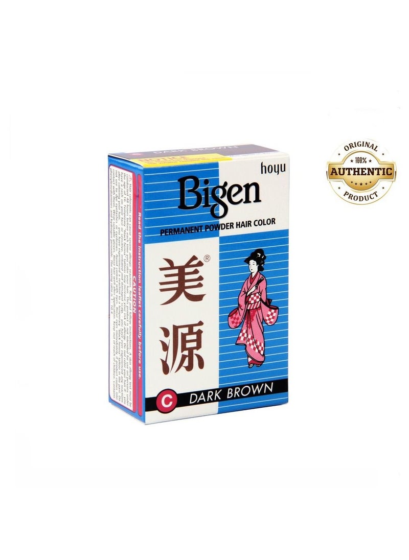 Bigen Powder Hair Dye Dark Brown 6g  - Image 3