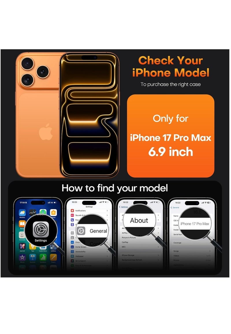 غطاء سيليكون ناعم الملمس لهاتف iPhone 17 Pro Max، يوفر حماية كاملة للجهاز، ومقاوم للخدوش والصدمات، مناسب لهاتف iPhone 17 Pro Max مقاس 6.9 بوصة. - Image 2