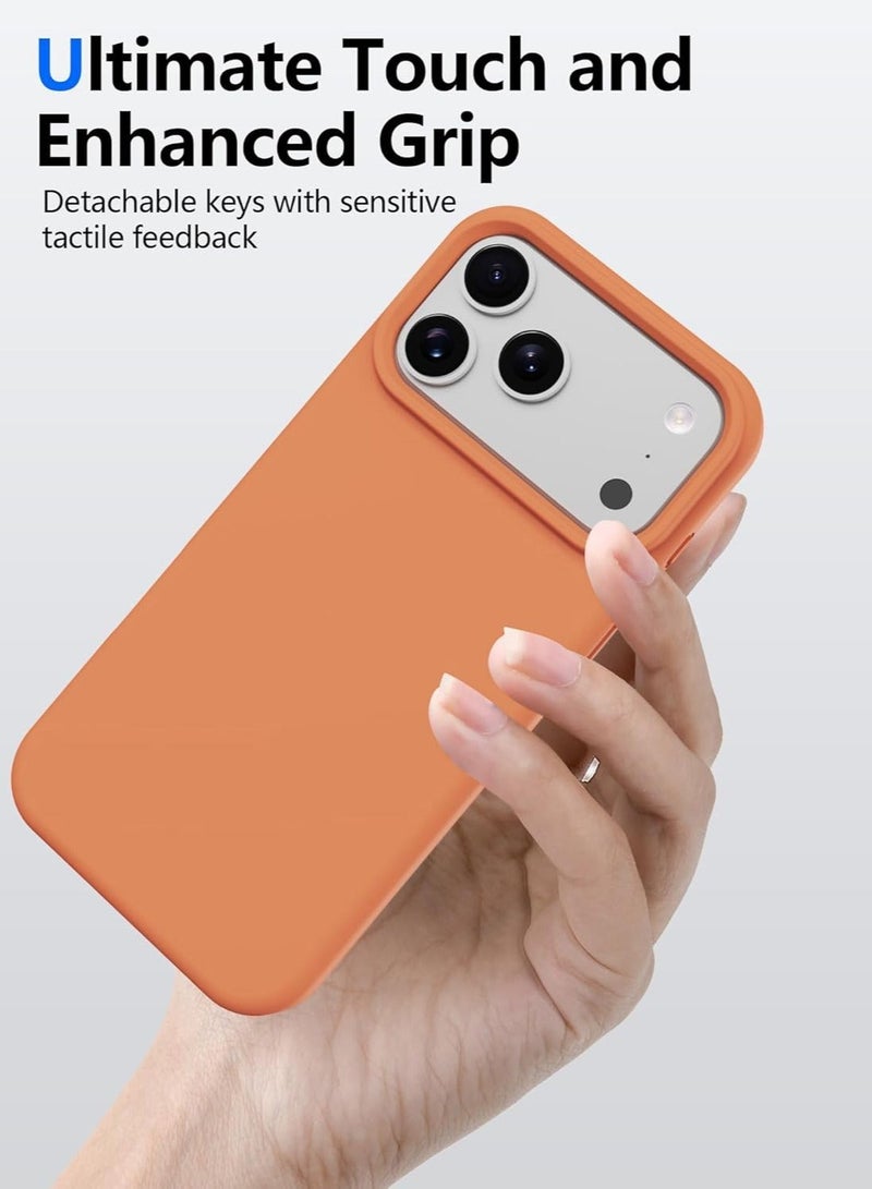 iPhone 17 Pro Max Cover – Soft Liquid Silicone Shockproof Case with Internal Microfiber Lining & Anti-Scratch Finish - Image 3