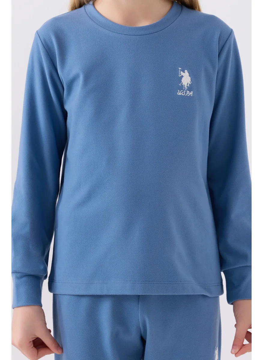 U.S. Polo Assn. Girls Indigo Pajama Set