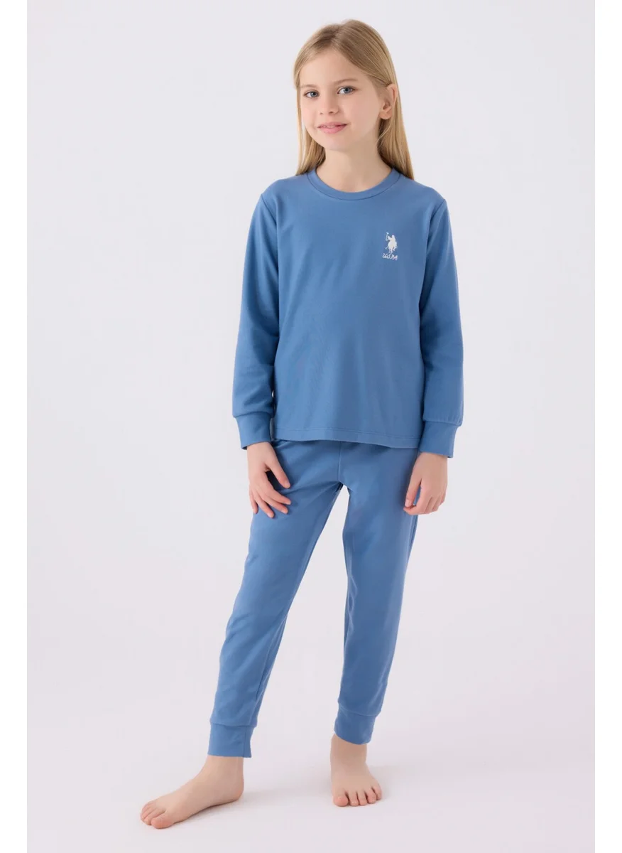 U.S. Polo Assn. Girls Indigo Pajama Set
