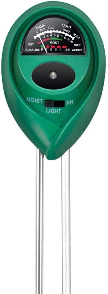 iPower iPower 3in1 Soil MoisturepHLight Meter Soil Test kit for Indoor  Outdoor Use Suitable for House Plants Garden Lawn Farm - Image 1