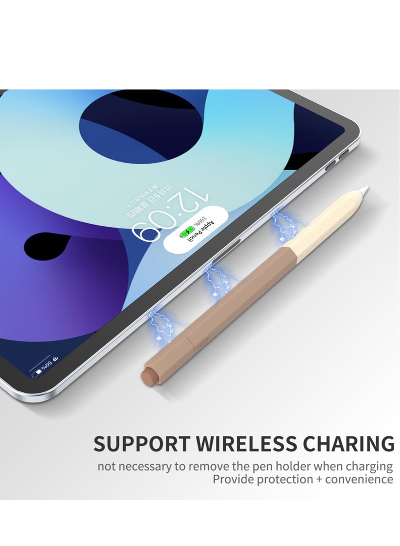 KASTWAVE Silicone Grip Holder, Pencil Protective Sleeve Cover Accessories Compatible for Apple Pencil 2nd Generation Case Sleeve,Classic Design, Compatible Magnetic Charging and Double Tap - Image 4