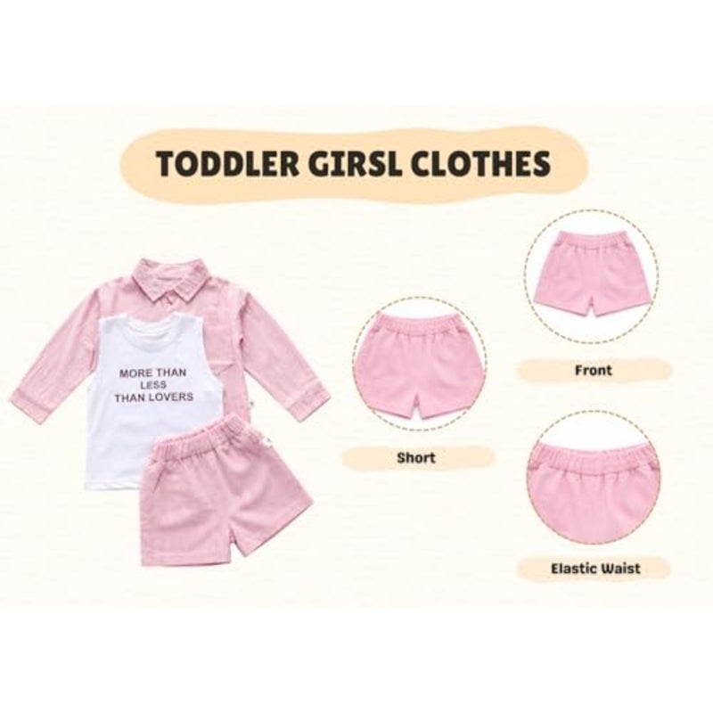 Sparkle Breeze T-Shirt Short Set Soft Cotton Summer Co-Ord Outfit for Baby Girls Comfortable Half Sleeve Top Shorts Set 2 - Image 3