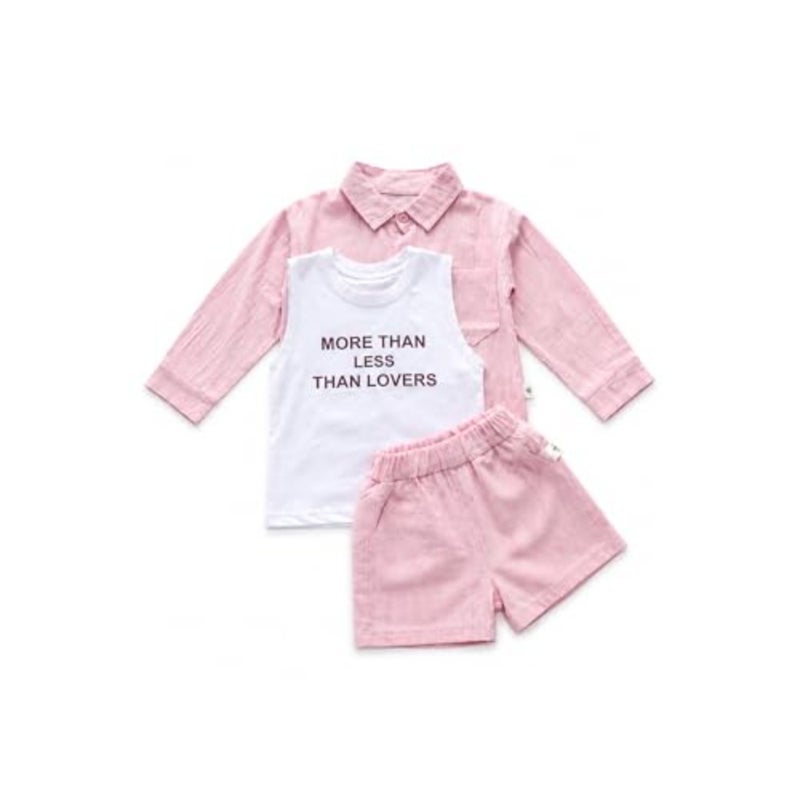 Sparkle Breeze T-Shirt Short Set Soft Cotton Summer Co-Ord Outfit for Baby Girls Comfortable Half Sleeve Top Shorts Set 2 - Image 1