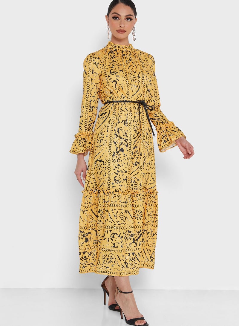 Khizana Floral Tiered Dress  - Image 1