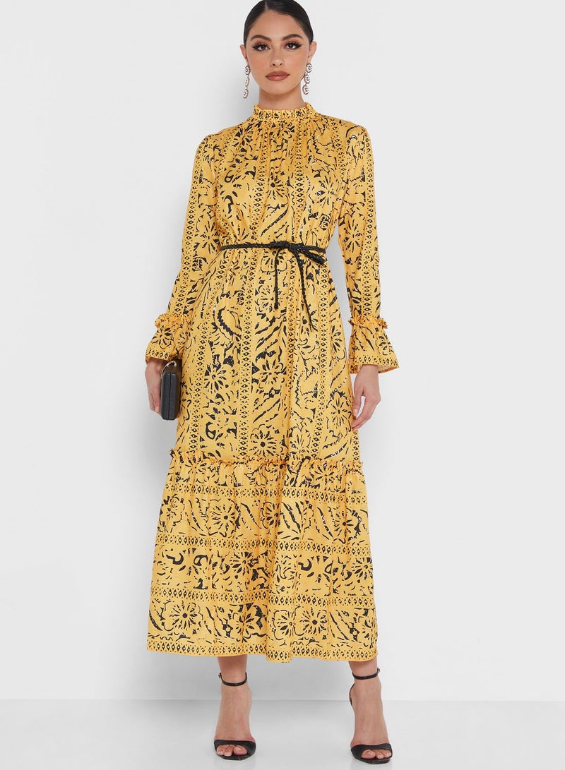 Khizana Floral Tiered Dress  - Image 4