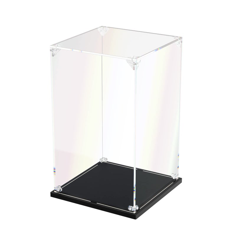 dofopo Clear Acrylic Display Case, Self-Assemble Showcase for Collectibles, Action Figures, Dolls- Alternative Glass Box for Commemorative Gifts (6x6x10 inch, 15x15x25 cm) - Image 1